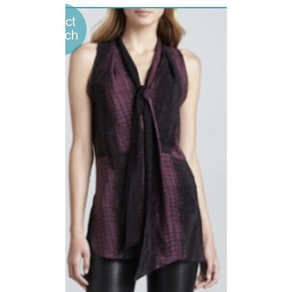 robert rodriguez purple tunic‎ Sleeveless Size 8